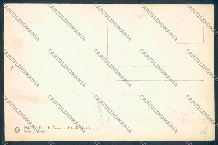 Verbania Orta Barca cartolina ZQ7258 – retro