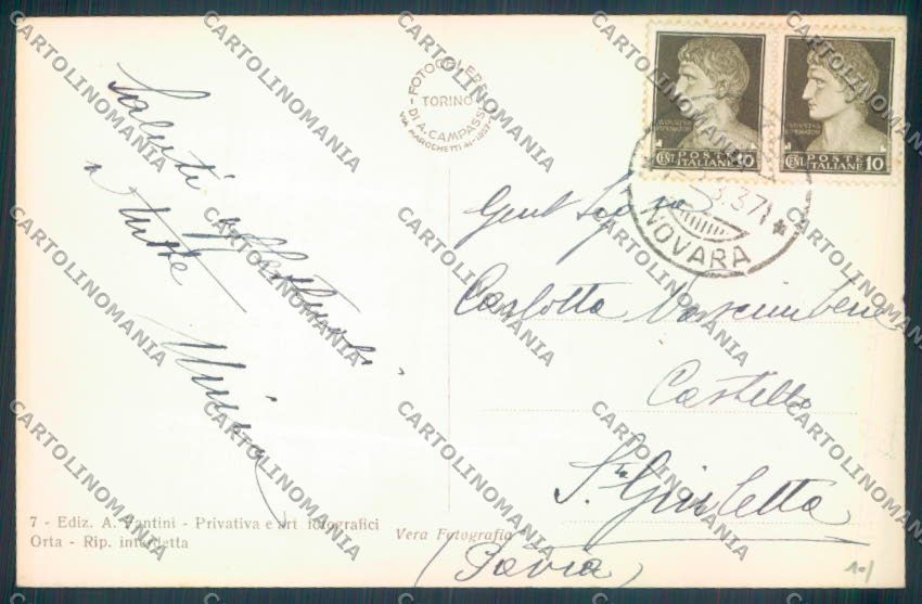 Verbania Orta Foto cartolina ZQ7260 – retro