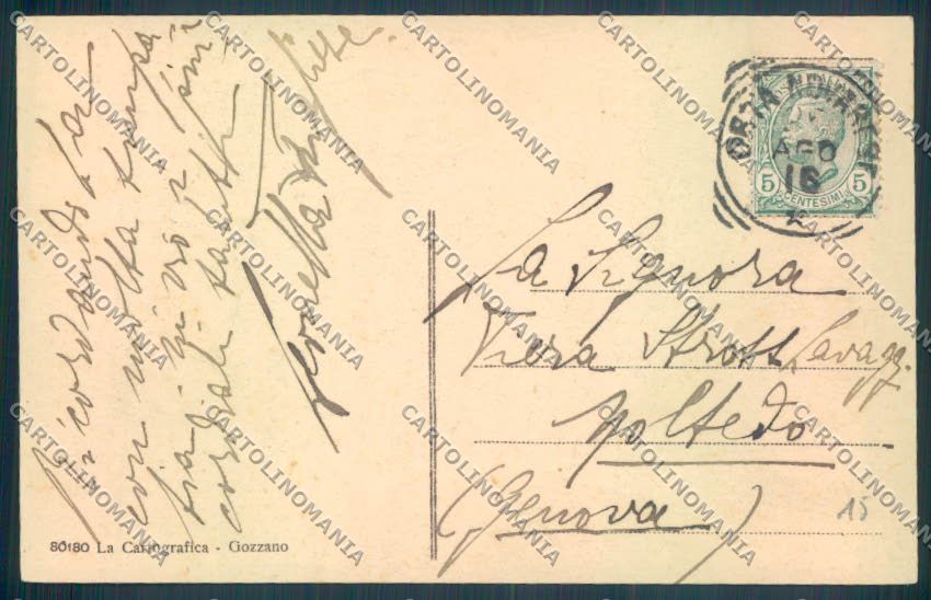 Verbania Orta Barca cartolina ZQ7282 – retro