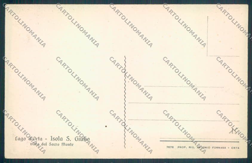 Verbania Orta cartolina ZQ7287 – retro