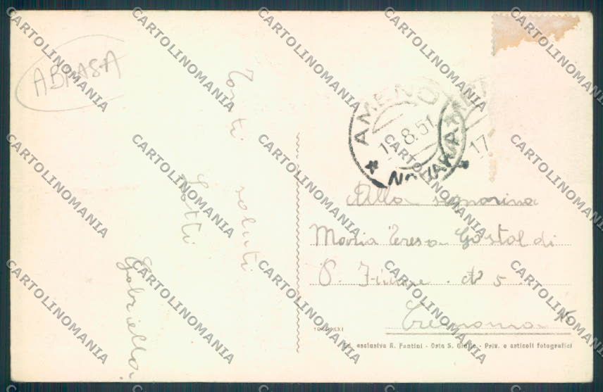 Verbania Orta ABRASA cartolina ZQ7288 – retro
