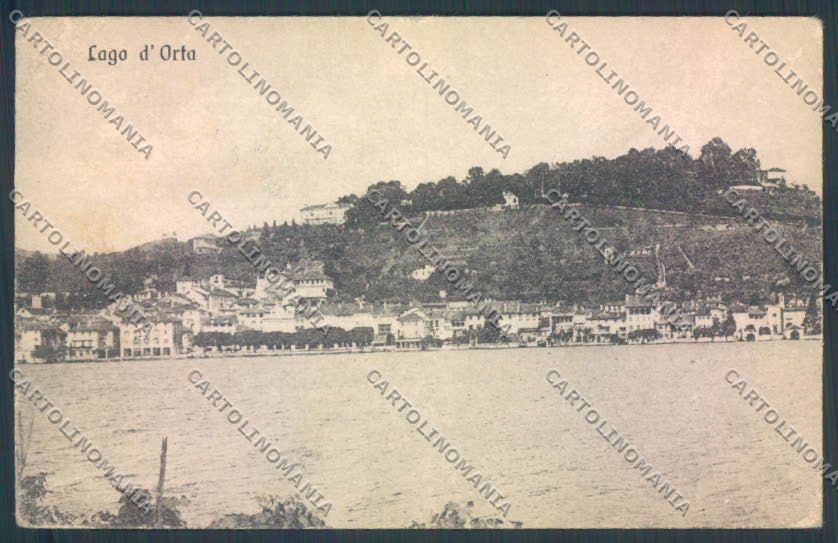 Verbania Orta PIEGA cartolina ZQ7306 – fronte