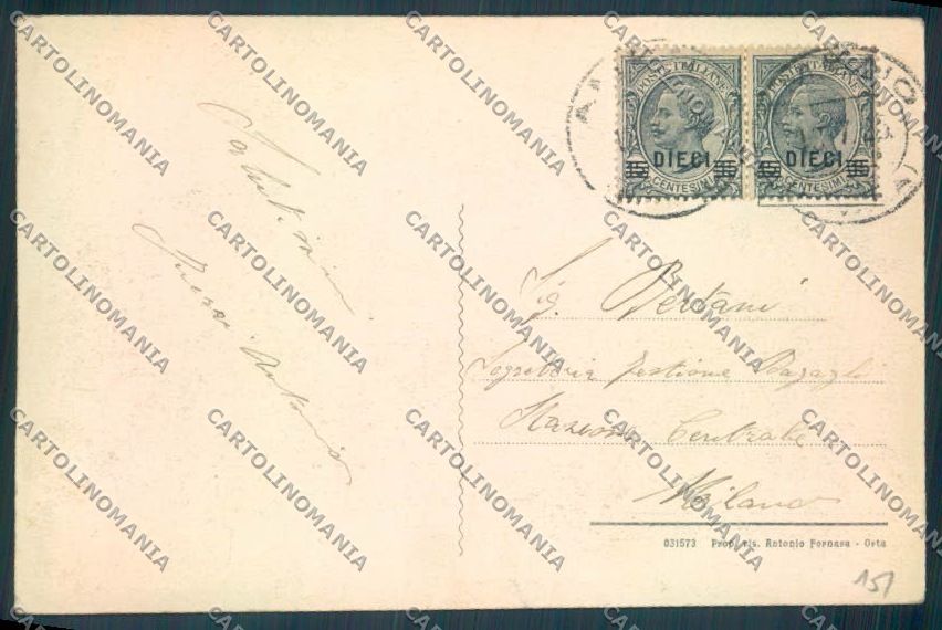 Verbania Orta cartolina ZQ7312 – retro
