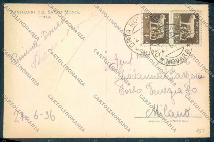 Verbania Orta cartolina ZQ7314 – retro
