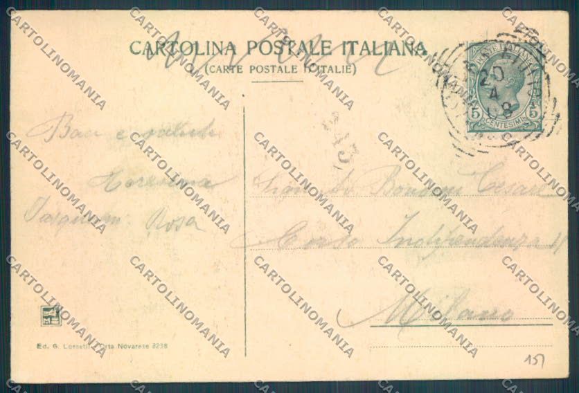 Verbania Orta cartolina ZQ7318 – retro