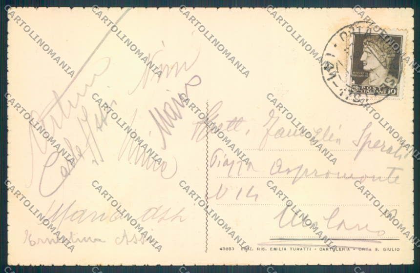 Verbania Orta cartolina ZQ7319 – retro