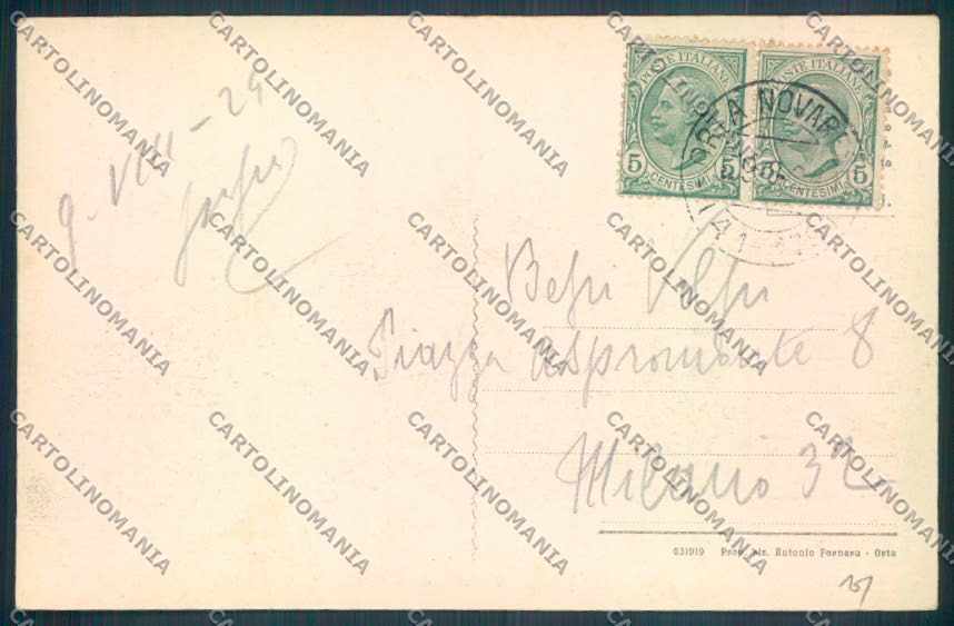 Verbania Orta cartolina ZQ7321 – retro