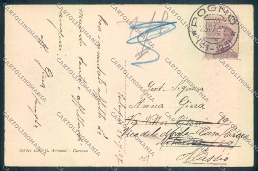 Verbania Orta cartolina ZQ7322 – retro
