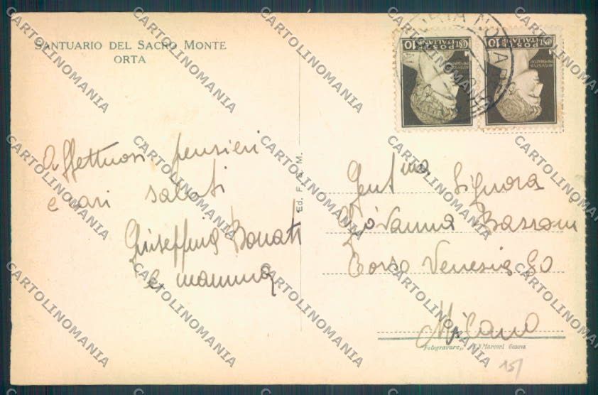 Verbania Orta cartolina ZQ7324 – retro