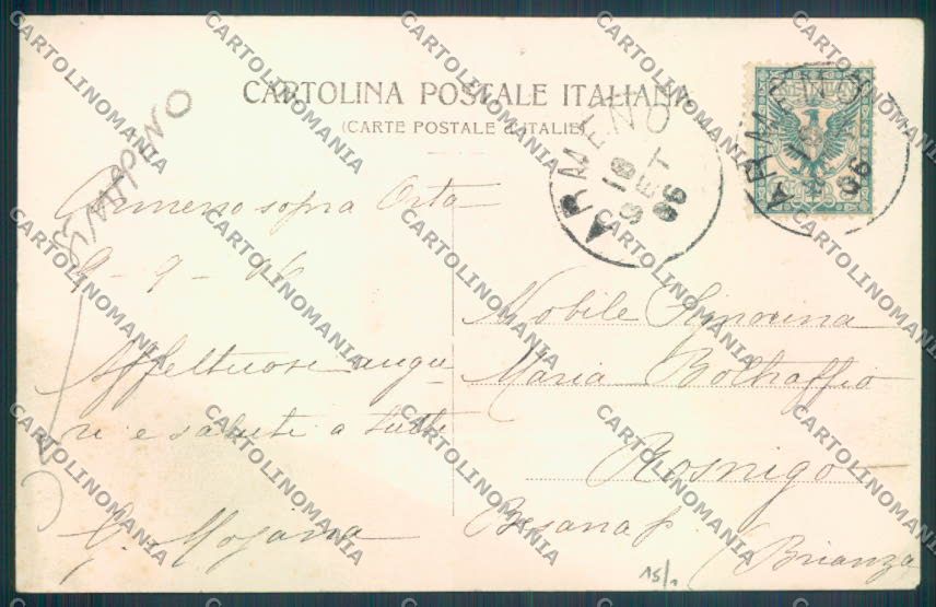 Verbania Orta Barca STRAPPINO cartolina ZQ7340 – retro