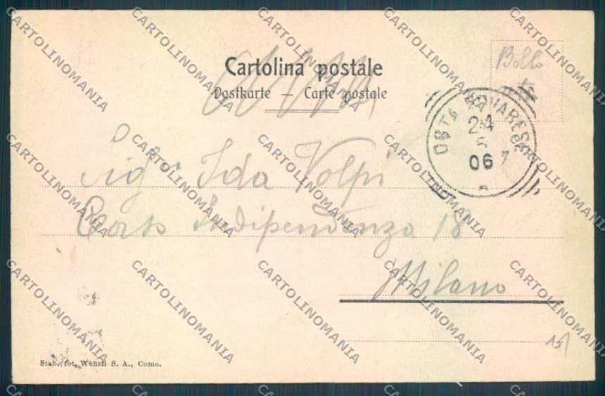 Verbania Orta cartolina ZQ7347 – retro