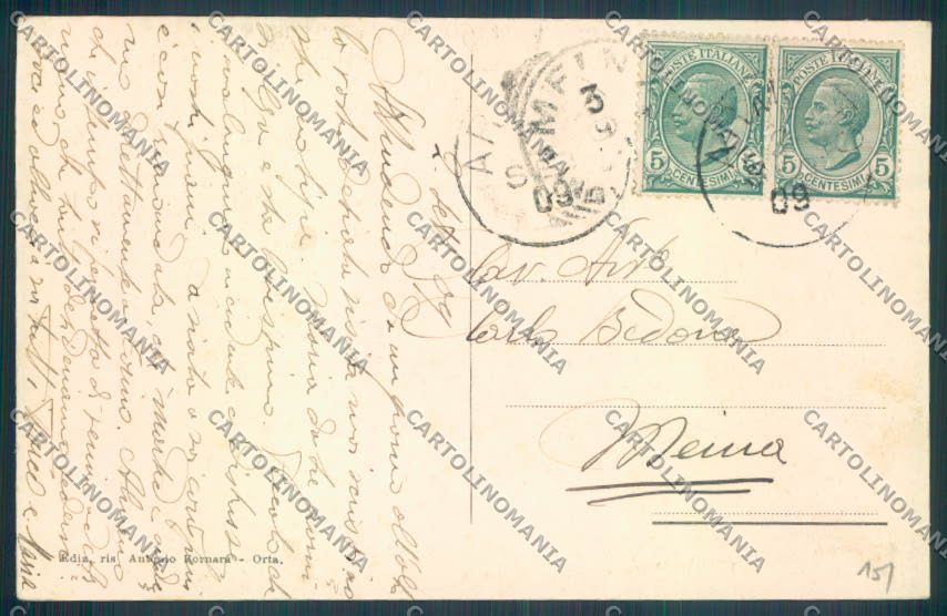 Verbania Orta Barca cartolina ZQ7348 – retro