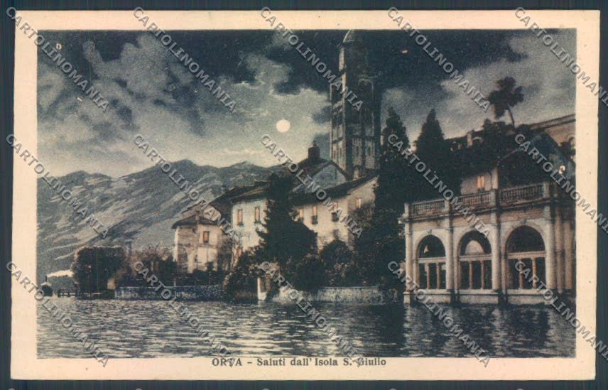 Verbania Orta Chiaro di Luna cartolina ZQ7349 – fronte