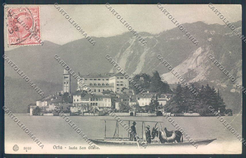 Verbania Orta Barca PIEGHINA cartolina ZQ7360 – fronte
