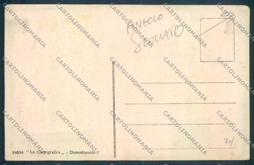 Verbania Orta ANGOLO SCOLLATO cartolina ZQ7362 – retro