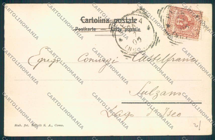 Verbania Orta Barca cartolina ZQ7367 – retro