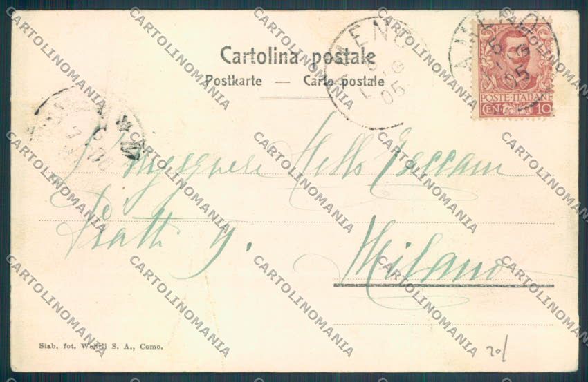 Verbania Orta Barca cartolina ZQ7368 – retro