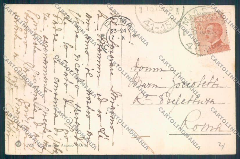 Verbania Orta cartolina ZQ7376 – retro