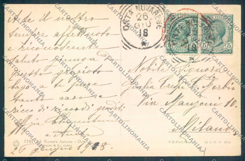 Verbania Orta cartolina ZQ7377 – retro