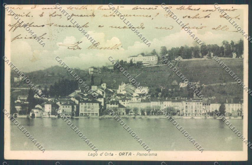 Verbania Orta PIEGHINA cartolina ZQ7378 – fronte