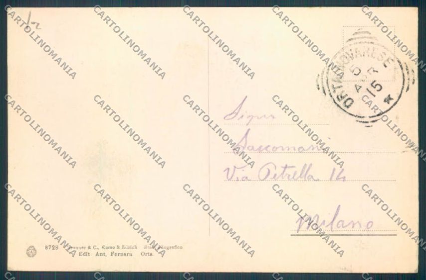 Verbania Orta cartolina ZQ7379 – retro