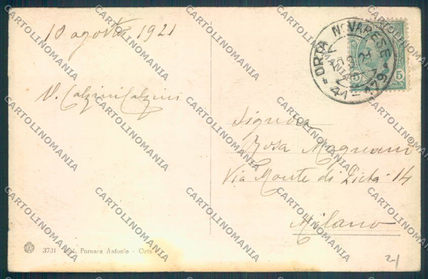 Verbania Orta cartolina ZQ7381 – retro