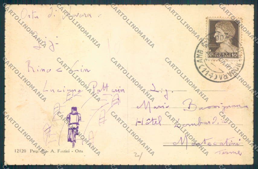Verbania Orta cartolina ZQ7386 – retro
