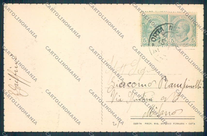 Verbania Orta cartolina ZQ7388 – retro
