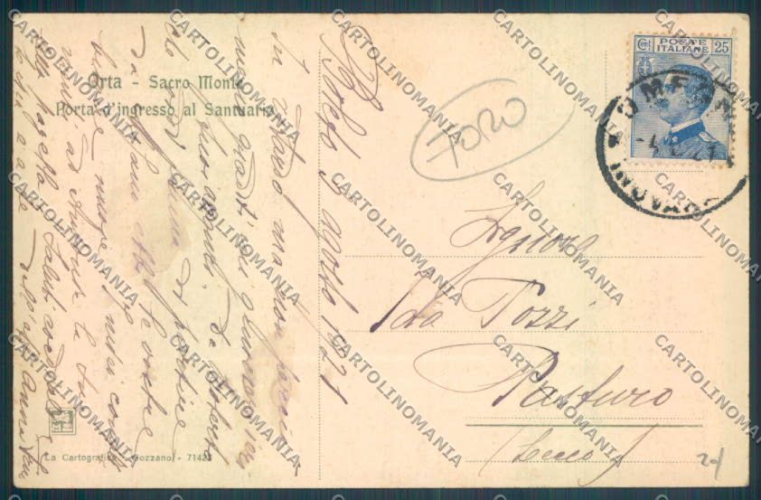 Verbania Orta FORO cartolina ZQ7392 – retro
