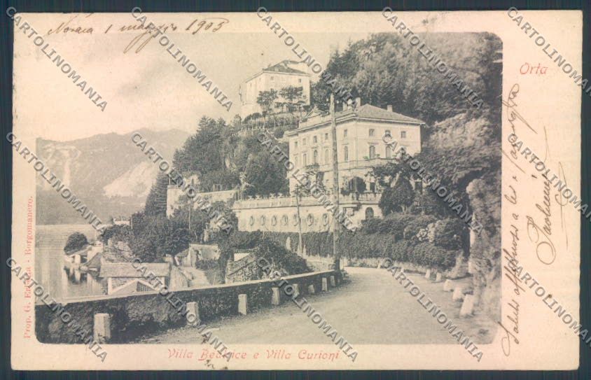 Verbania Orta STRAPPO PIEGHINE cartolina ZQ7396 – fronte