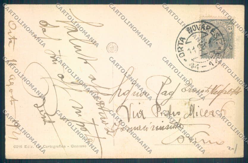Verbania Orta cartolina ZQ7410 – retro