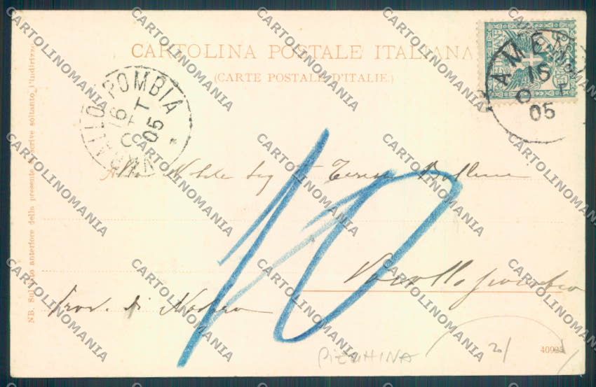 Verbania Orta Barca PIEGHINA cartolina ZQ7411 – retro