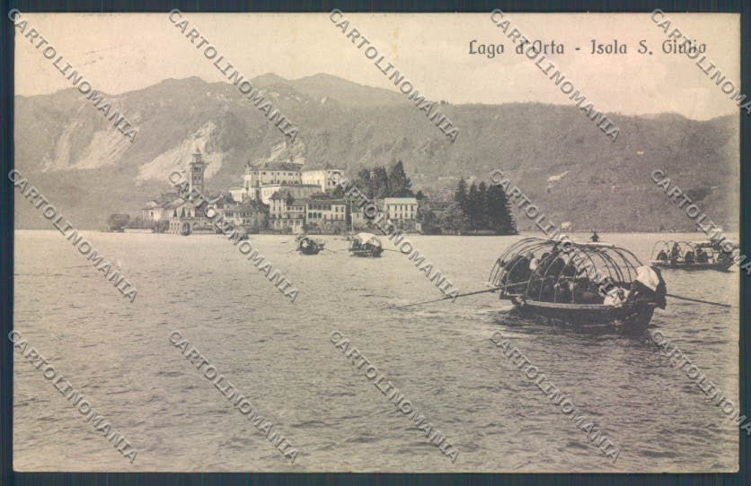 Verbania Orta Barca cartolina ZQ7412 – fronte