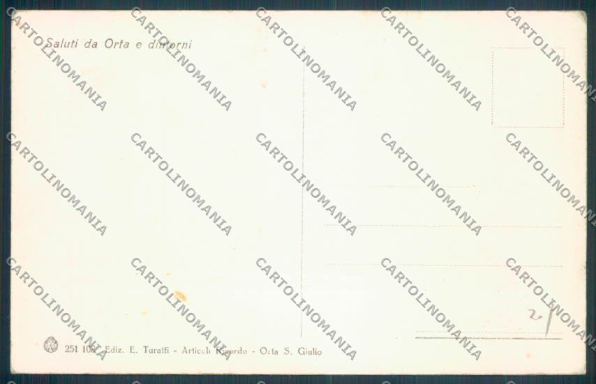 Verbania Orta cartolina ZQ7414 – retro