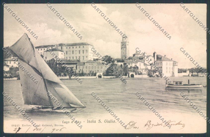 Verbania Orta Barca STRAPPINO cartolina ZQ7416 – fronte