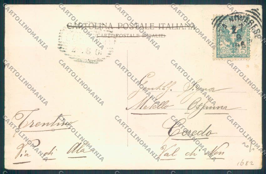 Verbania Orta Barca STRAPPINO cartolina ZQ7416 – retro