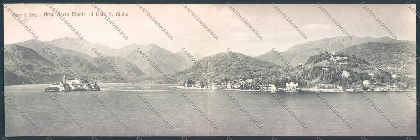 Verbania Orta Doppia cartolina ZQ7419 – fronte