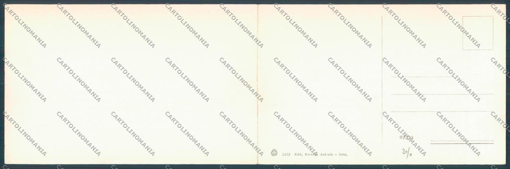 Verbania Orta Doppia cartolina ZQ7419 – retro