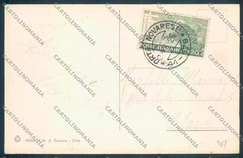 Verbania Orta cartolina ZQ7426 – retro