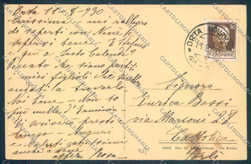 Verbania Orta cartolina ZQ7433 – retro