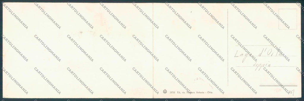 Verbania Orta Doppia cartolina ZQ7438 – retro