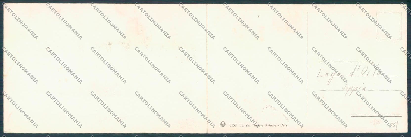 Verbania Orta Doppia cartolina ZQ7438 – retro