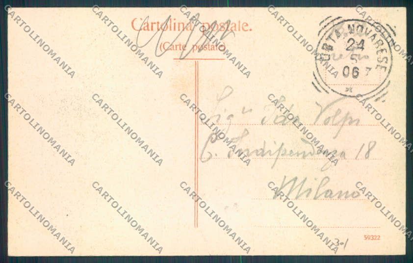 Verbania Orta Barca cartolina ZQ7443 – retro