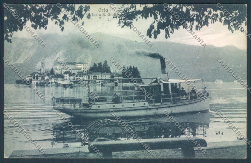 Verbania Orta Battello cartolina ZQ7444 – fronte