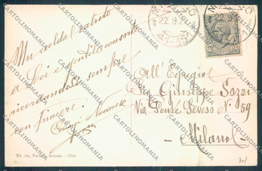 Verbania Orta Battello cartolina ZQ7444 – retro