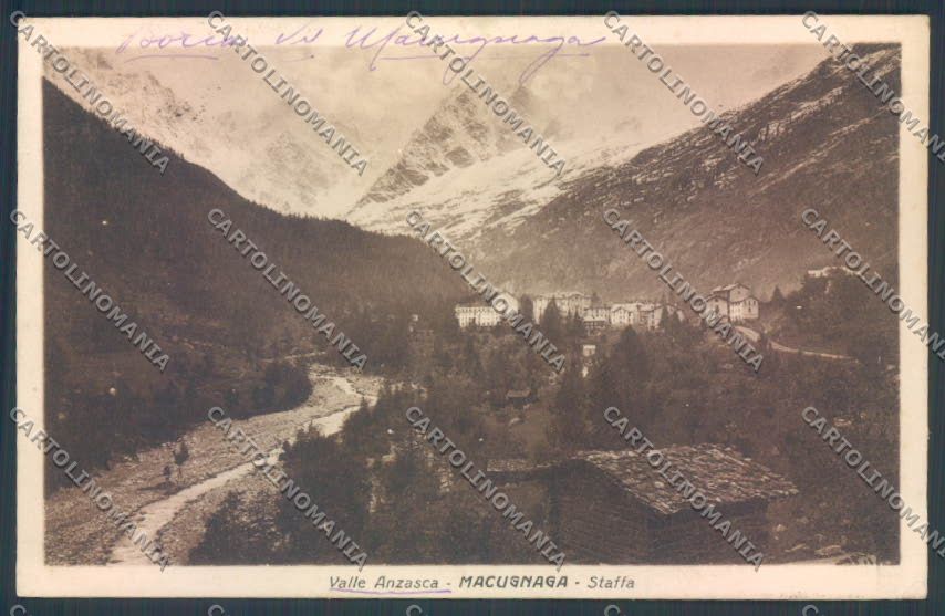Verbania Macugnaga cartolina ZQ7450 – fronte