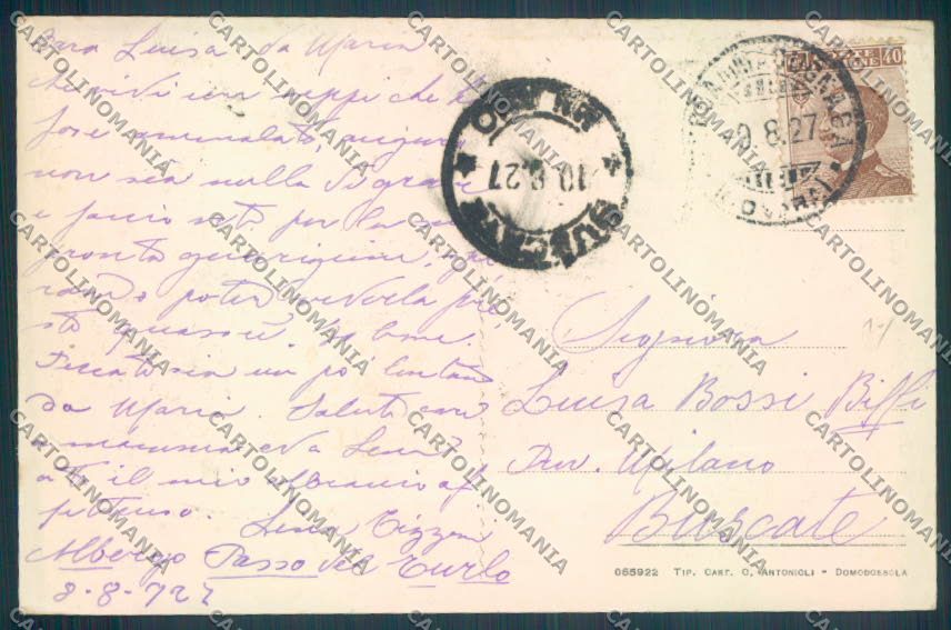 Verbania Macugnaga cartolina ZQ7450 – retro