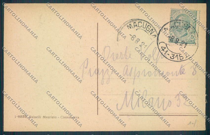 Verbania Macugnaga Monte Rosa cartolina ZQ7457 – retro