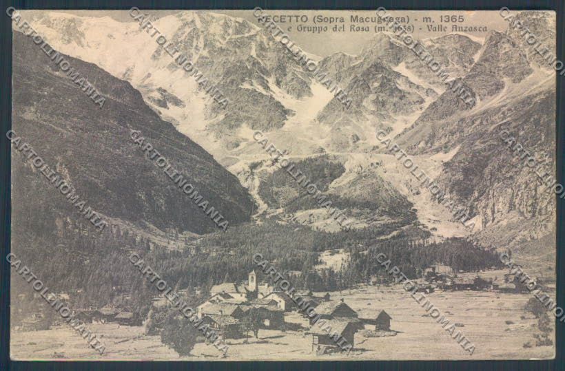 Verbania Macugnaga Monte Rosa cartolina ZQ7458 – fronte