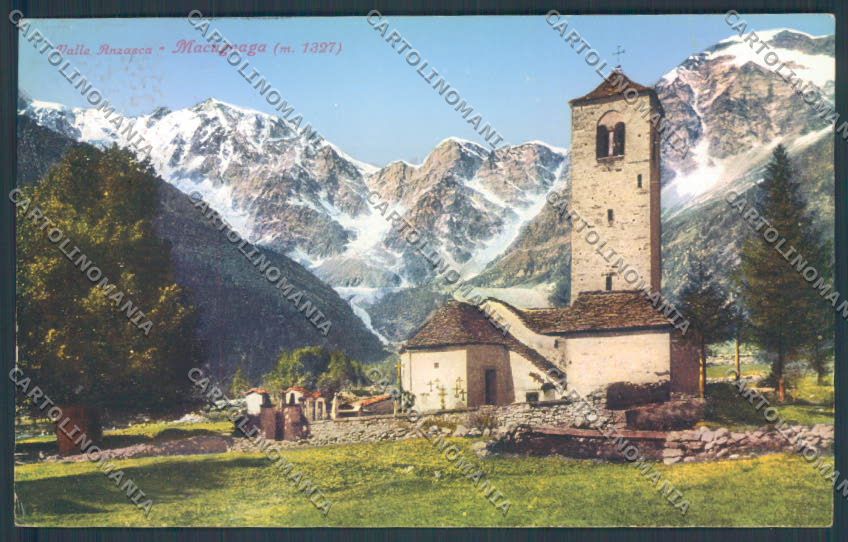 Verbania Macugnaga Monte Rosa cartolina ZQ7464 – fronte